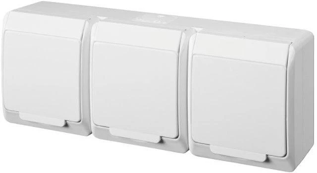 Trivietis kištukinis lizdas ELEKTRO-PLAST HERMES, IP44