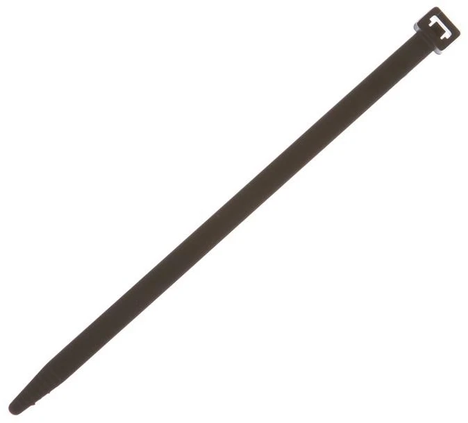 Tvirtinimo dirželis Elematic, 7,8 x 180 mm, juodas