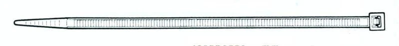 Tvirtinimo dirželis Elematic, 7,5 x 540 mm, juodas