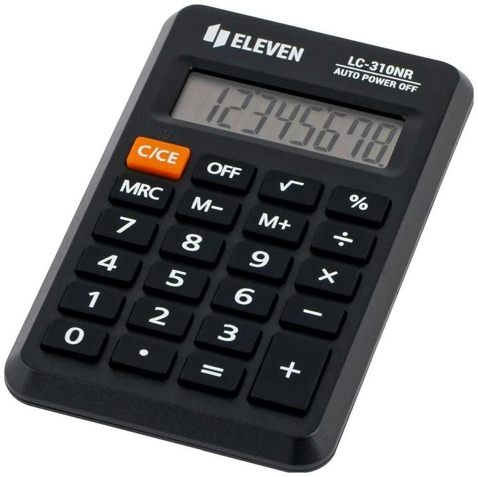 Eleven LC-310NR skaičiuotuvas su juodais mygtukais