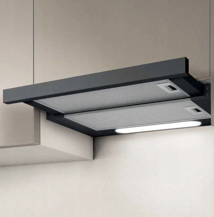 Įmontuojamas gartraukis Elica ELITE 14 LUX BL/A/60, juodas