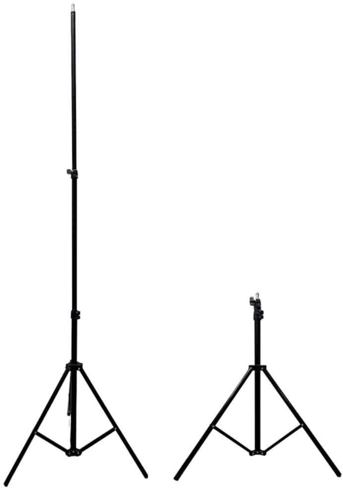 Elight 16M Premium Stabils metāla statīvs 1.6m maksimālais 1/4 skrūves Led gredzens / Kamera fiksēšana Melns