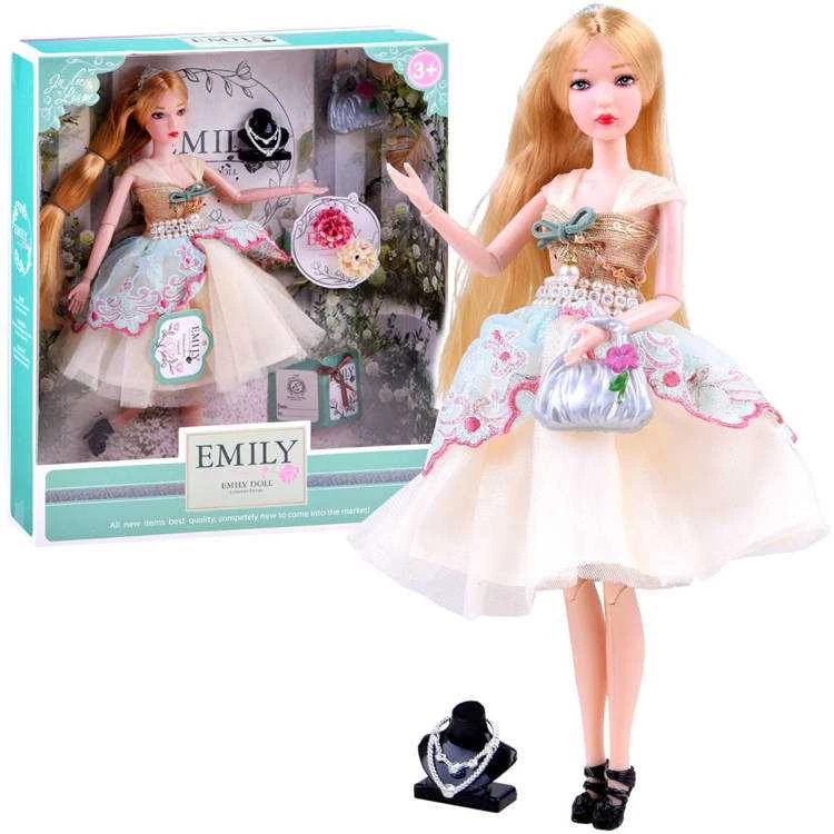 Jokomisiada Emily Doll su kokteiline suknele + rankinė