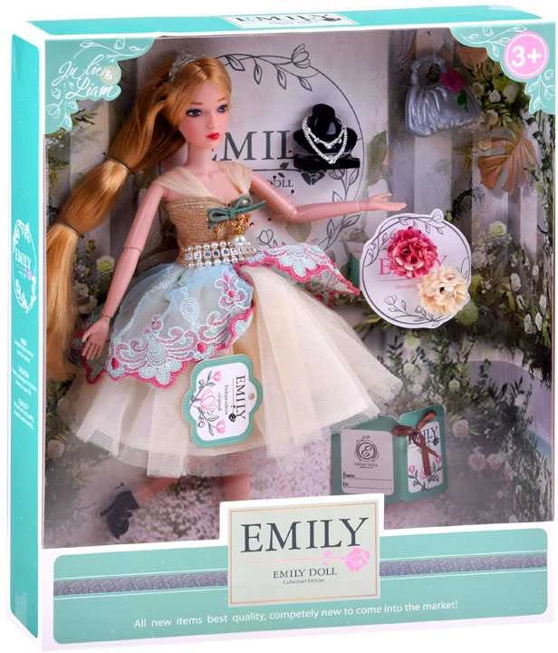 Jokomisiada Emily Doll su kokteiline suknele + rankinė