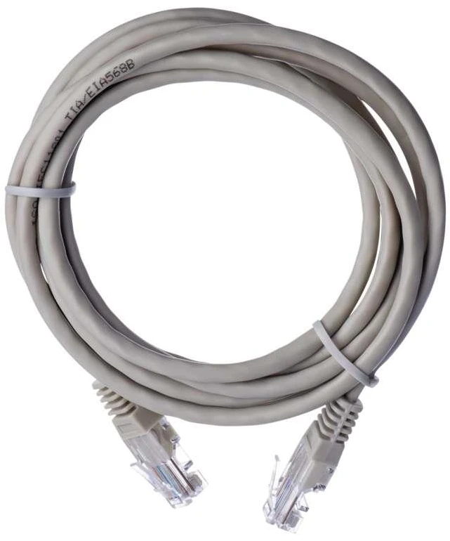 Kabelis EMOS RJ-45 M, RJ-45 M, 2m, pilkas S9123