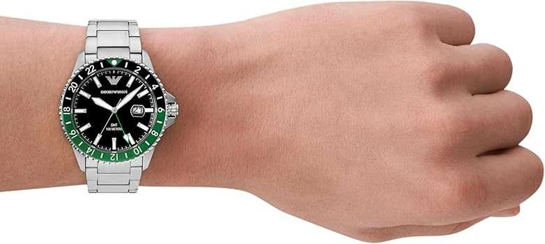 EMPORIO ARMANI AR11589 – Diver GMT vyriškas laikrodis (zi112a)