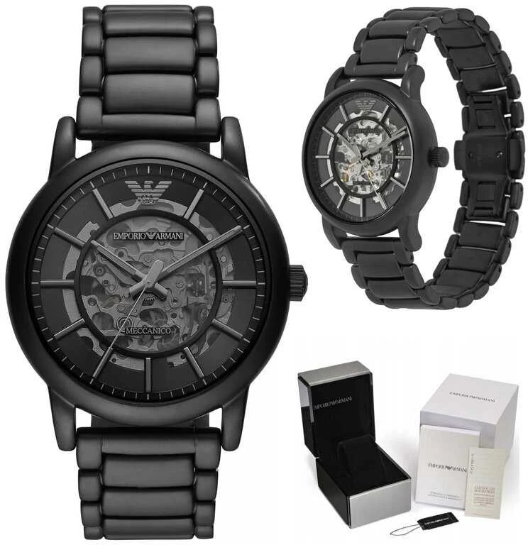 Laikrodis EMPORIO ARMANI AR60045 MEN'S WATCH - LUIGI MECCANICO - AUTOMAT (zi028a)