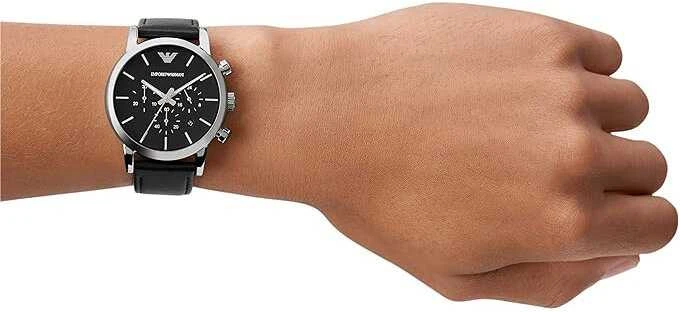 EMPORIO ARMANI CLASSIC VYRIŠKAS LAIKRODIS AR1733 + DĖŽUTĖ (zi084b)