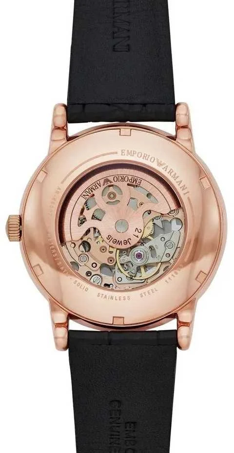 EMPORIO ARMANI LUIGI AUTOMATINIS VYRIŠKAS LAIKRODIS AR60031 + DĖŽUTĖ (zi062b)