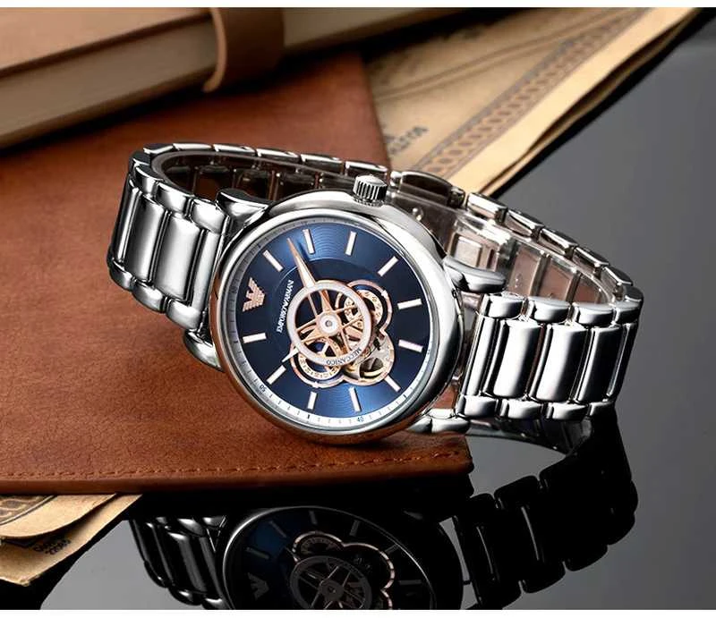 EMPORIO ARMANI LUIGI Open Heart AUTOMATIC vyriškas laikrodis AR60036