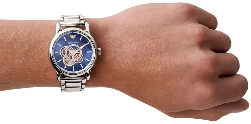 EMPORIO ARMANI LUIGI Open Heart AUTOMATIC vyriškas laikrodis AR60036