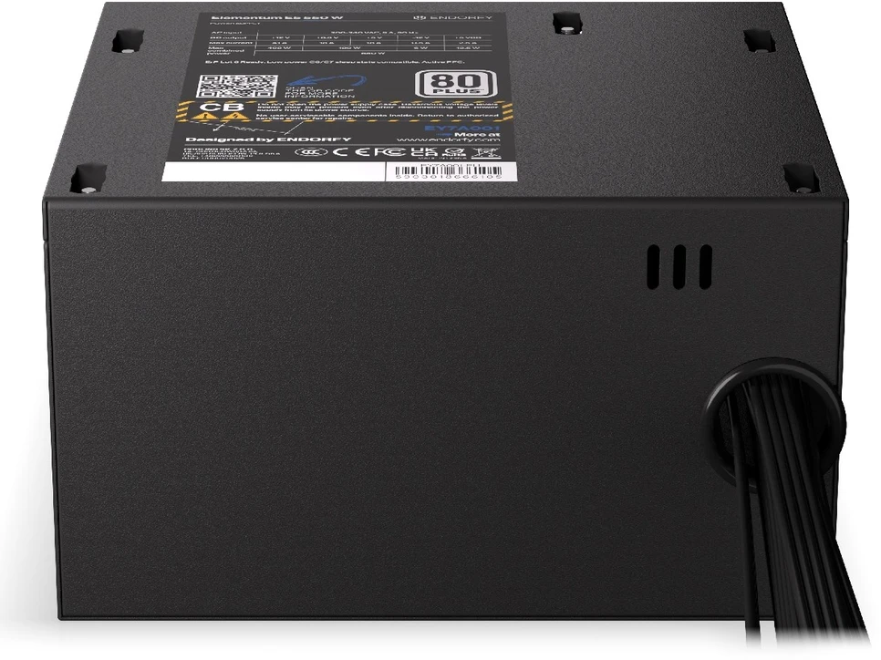 ENDORFY Elementum E5 450W maitinimo blokas 24 kontaktų ATX ATX Juodas