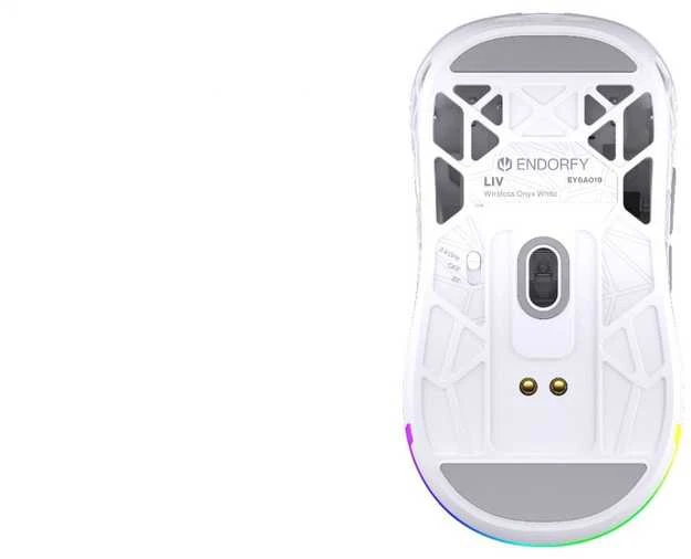 ENDORFY LIV Wireless Onyx Baltas Pelė žaidimams (EY6A019)