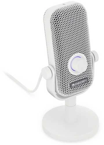 ENDORFY Solum Voice S Onyx Streaming baltas kondensatorinis mikrofonas |USB