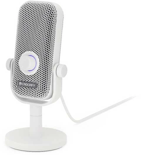 ENDORFY Solum Voice S Onyx Streaming baltas kondensatorinis mikrofonas |USB