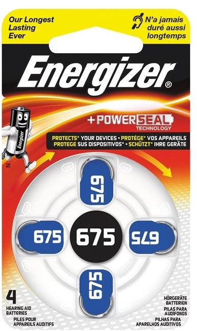 ENERGIZER 675 ZINC AIR TL4