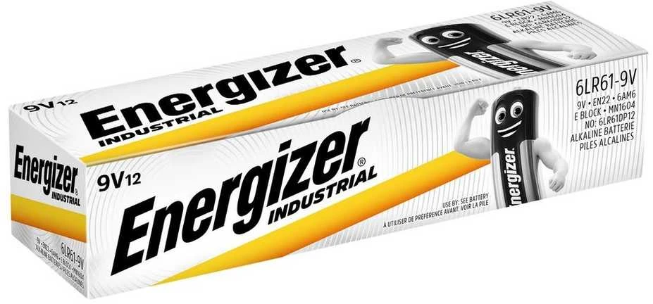 Alkalinės Baterijos - Energizer 9V 12 Vnt.