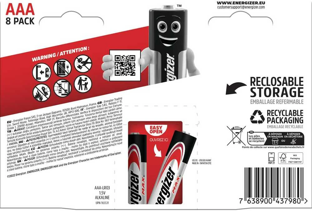 Baterijos - Energizer 4lr03 /8 Eco