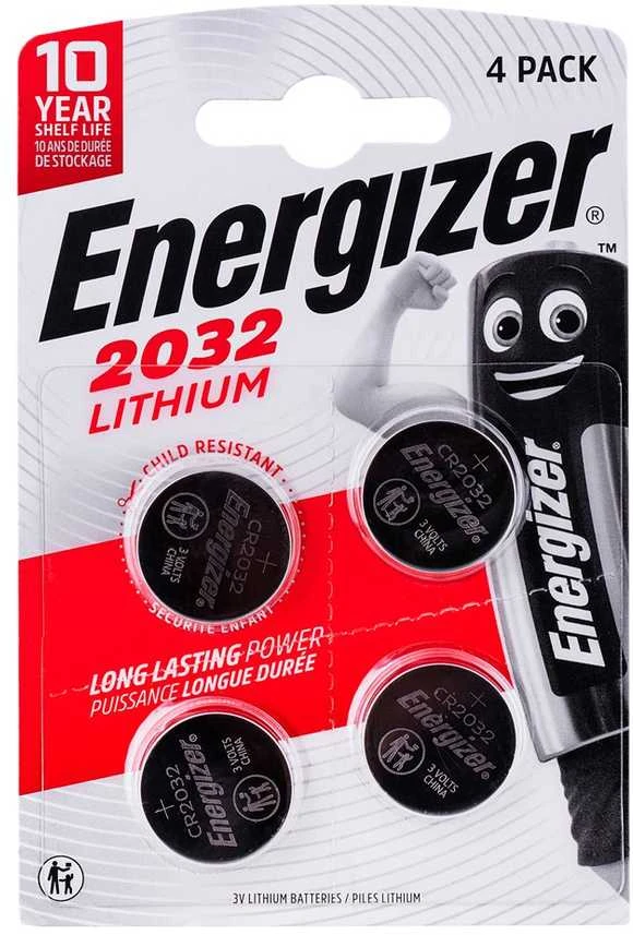 ENERGIZER BATTERY SPECIALIZED CR2032, 4 pieces, 3V, ECO