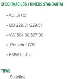 VARIKLIŲ ALYVA CASTROL EDGE LONG LIFE 5W-30 4L