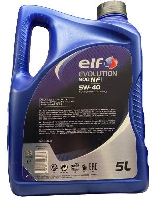 VARIKLIŲ TEPALAS „ELF EVOLUTION 900 nF“ (5W-40 5 L)