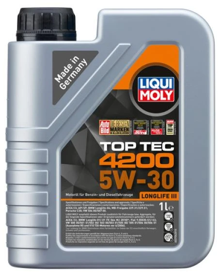 Variklio tepalas Liqui Moly Top 4200 Tec 5W-30, 1 l
