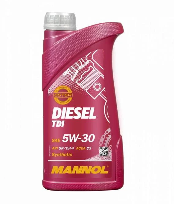 Automobilio variklio tepalas Mannol Diesel TDI, 5W-30, 1 l