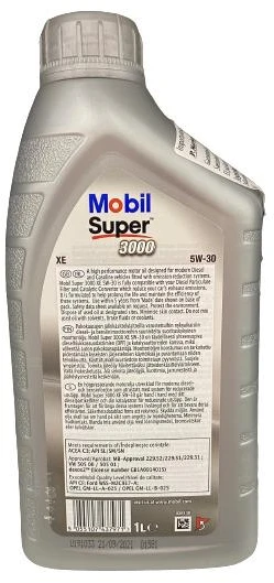 Alyva MOBIL SUPER 3000 XE 5W-30 1 L