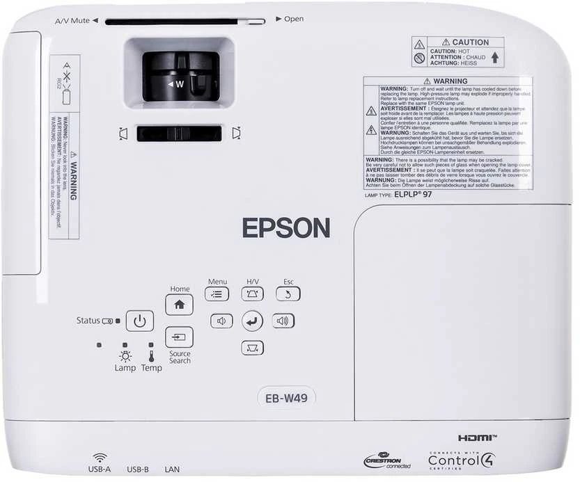 „HD-Ready“ WXGA projektorius Epson EB-W49 (V11H983040)