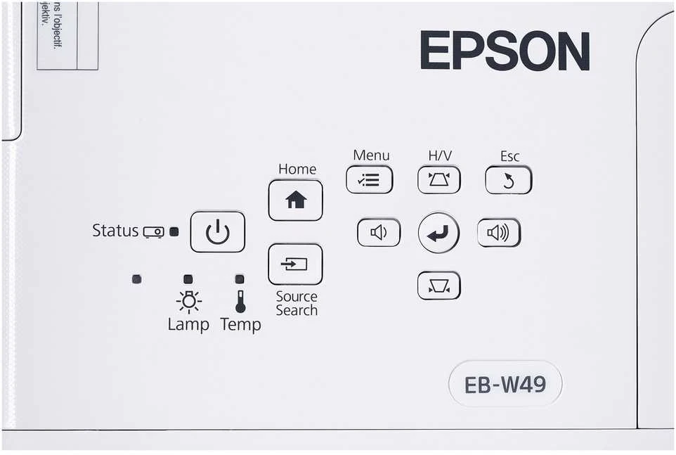 „HD-Ready“ WXGA projektorius Epson EB-W49 (V11H983040)