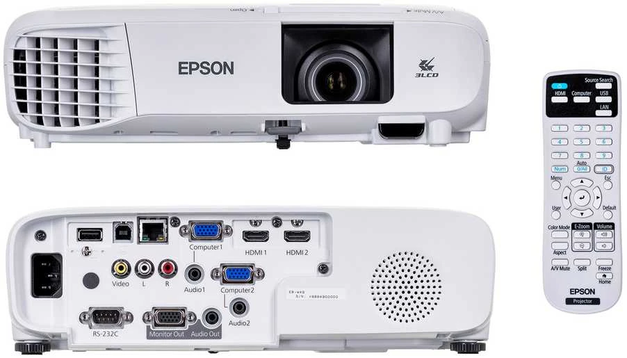 „HD-Ready“ WXGA projektorius Epson EB-W49 (V11H983040)