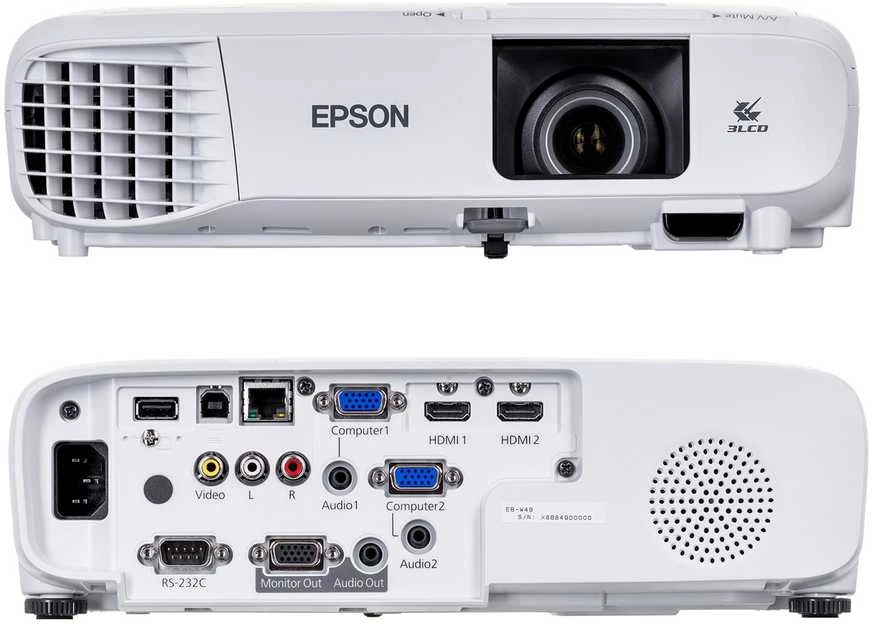 „HD-Ready“ WXGA projektorius Epson EB-W49 (V11H983040)