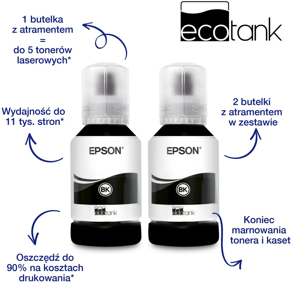Daugiafunkcinis spausdintuvas Epson M2170 „EcoTank“ Wi-Fi“, LCD ekranas