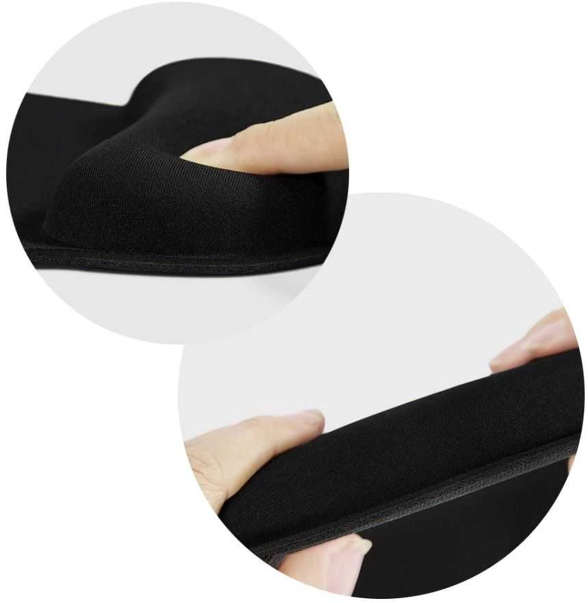 Kilimėlis Oem Ergonomic pelės kilimėlio riešo atrama 250 x 230 x 25 mm juodas