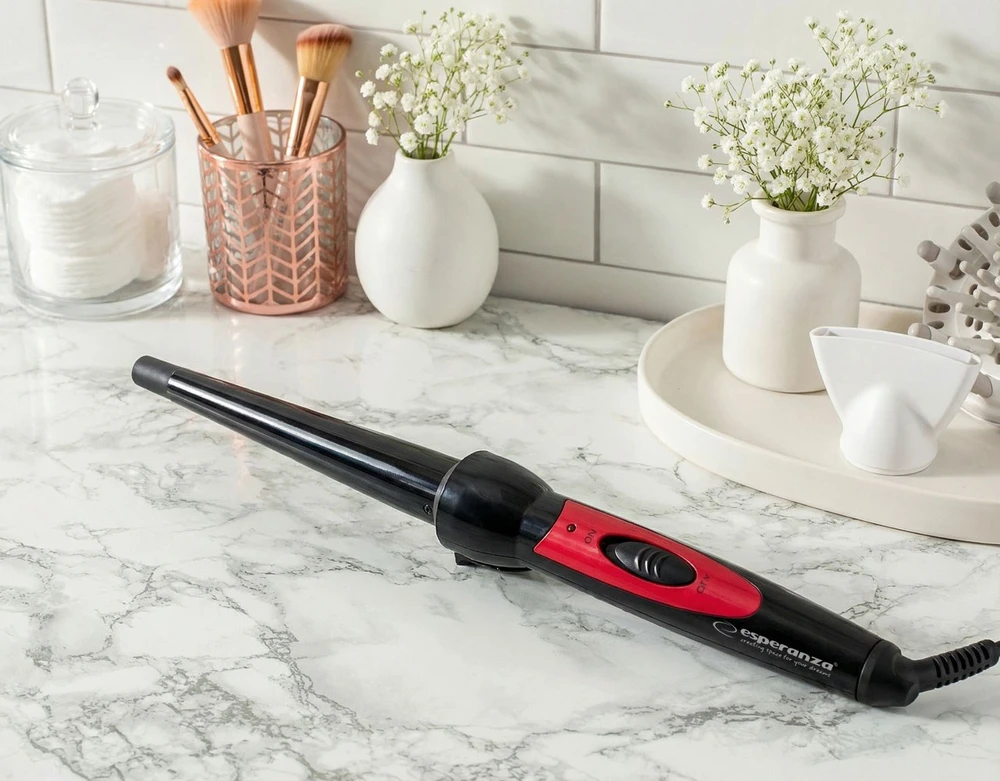 Curling iron conical Esperanza Salma EBL007 (25W, juodos spalvos)