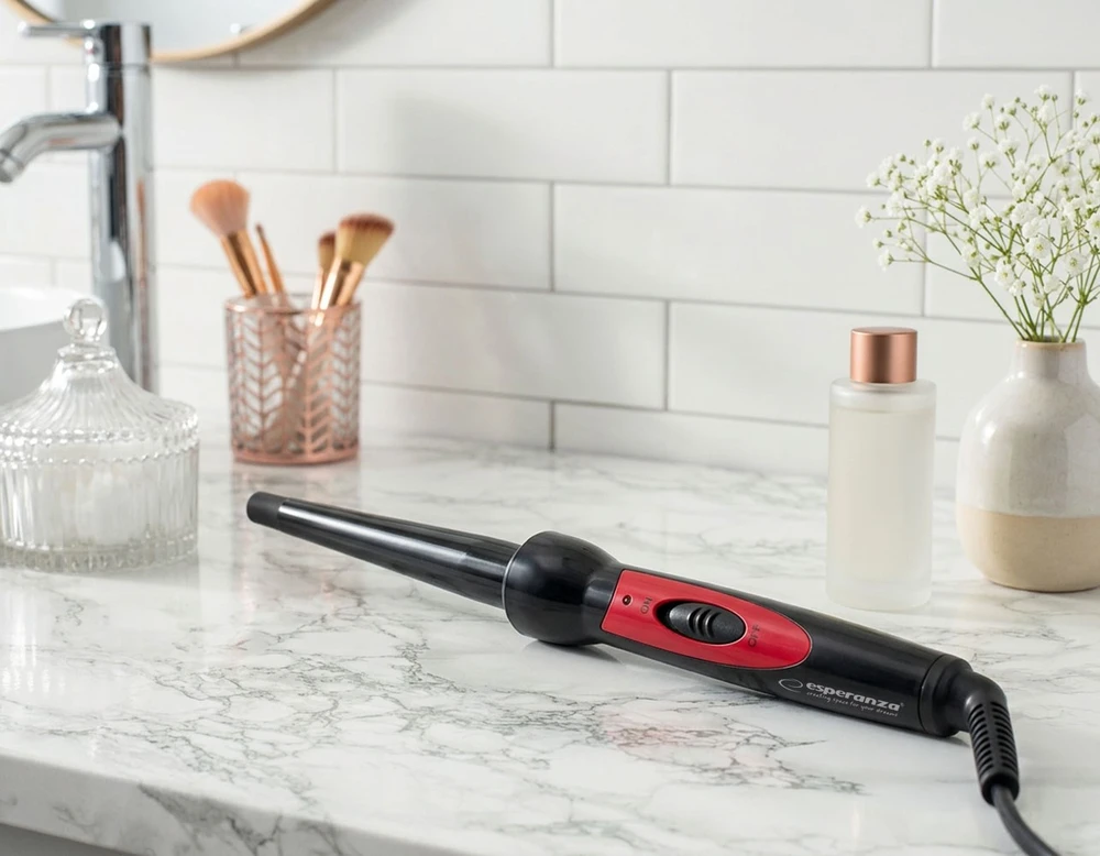 Curling iron conical Esperanza Salma EBL007 (25W, juodos spalvos)
