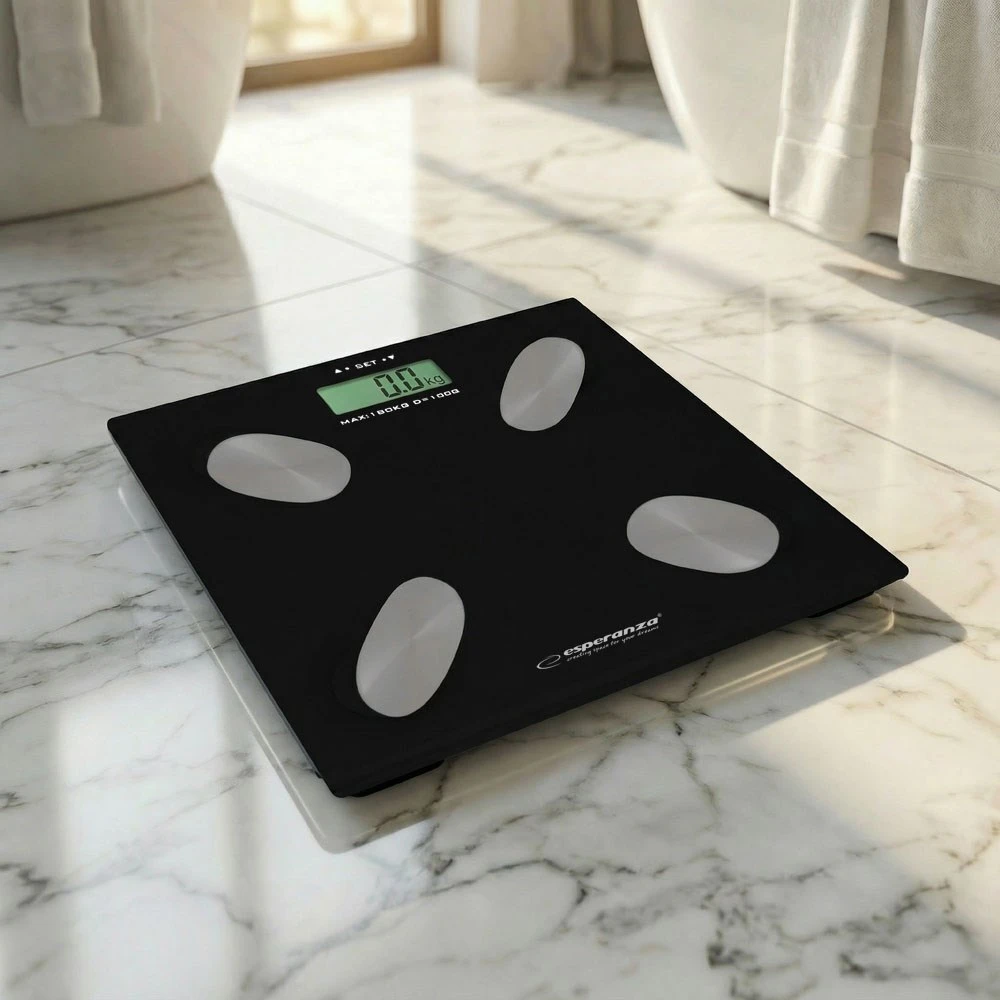 Esperanza EBS022K personal scale Electronic personal scale Square Juodas