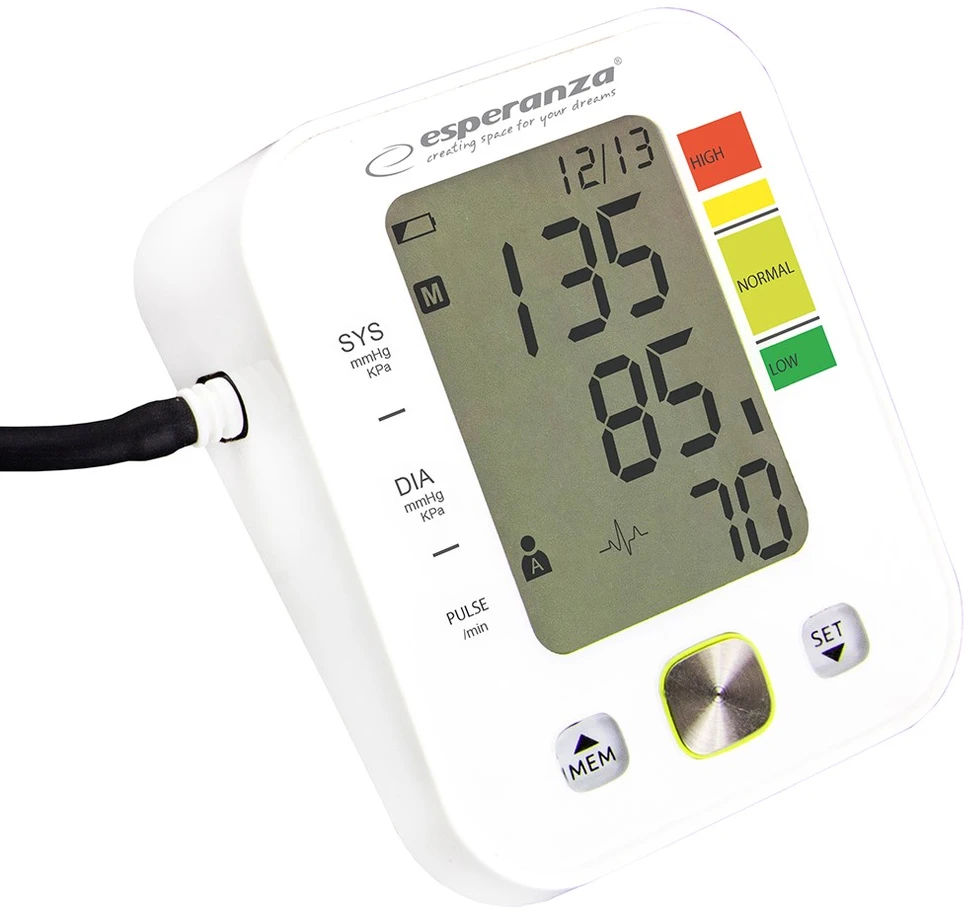Kraujospūdžio matuoklis ESPERANZA ECB003 - 5901299954256 VERVE ARM BLOOD PRESSURE MONITORIUS