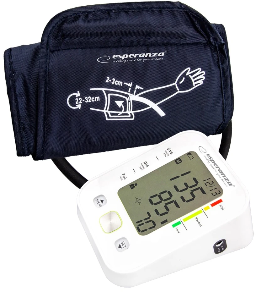 Kraujospūdžio matuoklis ESPERANZA ECB003 - 5901299954256 VERVE ARM BLOOD PRESSURE MONITORIUS