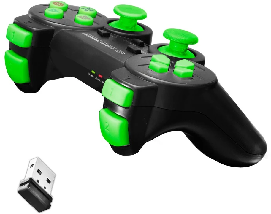 Bevielis ŽAIDIMŲ PULTAS SU VIBRACIJOMIS PC / PS3 ESPERANZA EGG108G GLADIATOR