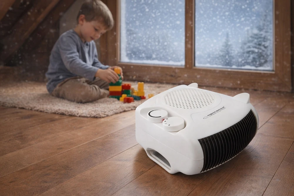 Heater fan Esperanza Waikiki EHH004 (2000W, 3 heating levels, baltos spalvos)