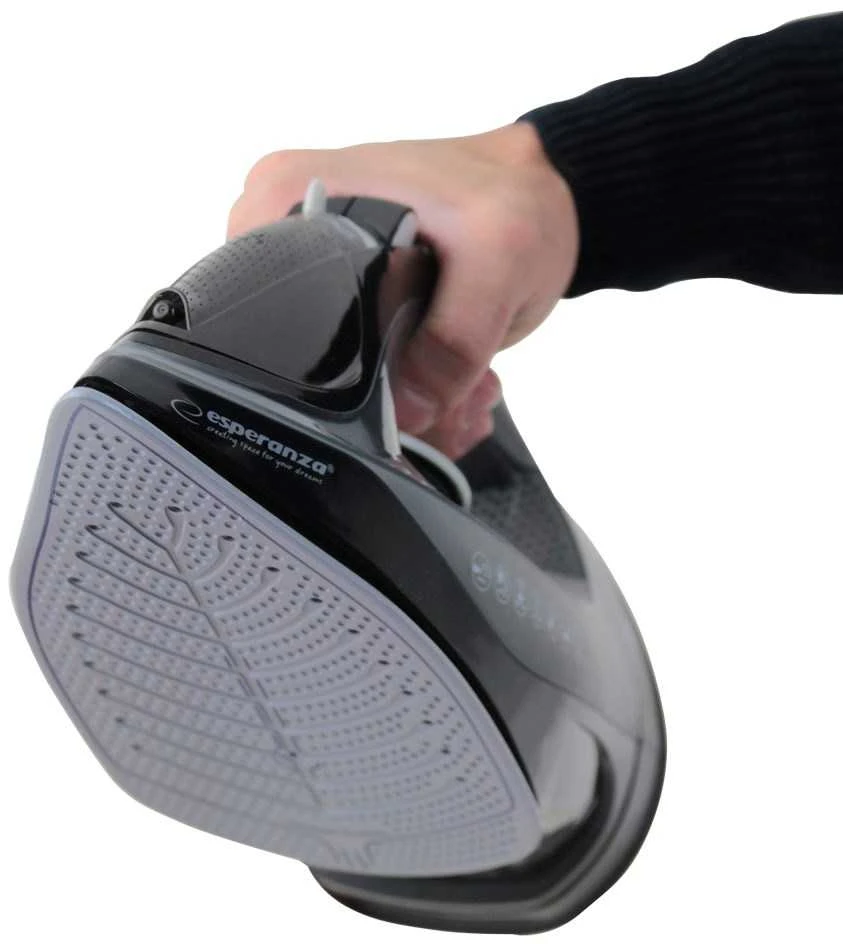 Esperanza EHI011 Garų lygintuvas Ceramic soleplate Pilkas, Juodas 2600 W