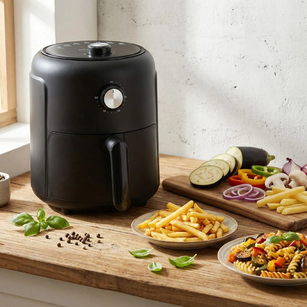 Esperanza EKA001 Riebalų neturinti gruzdintuvė 2,6L 1000W Juodas