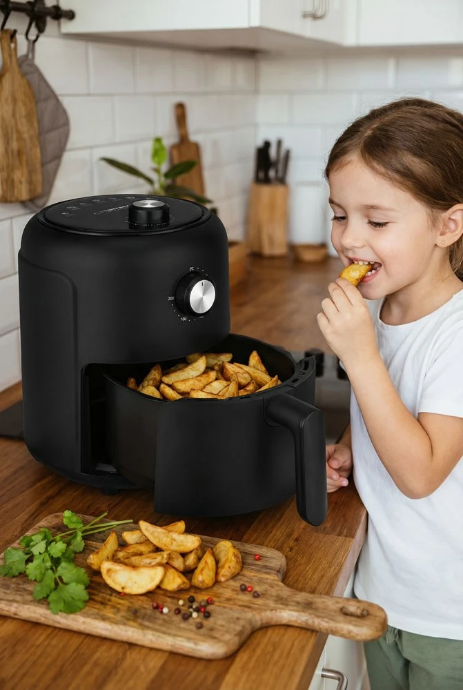 Esperanza EKA001 Riebalų neturinti gruzdintuvė 2,6L 1000W Juodas