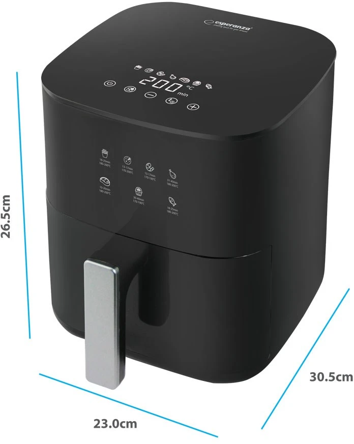 Esperanza EKA002 Riebalų neturinti gruzdintuvė 3,5 l 1350 W Judaas