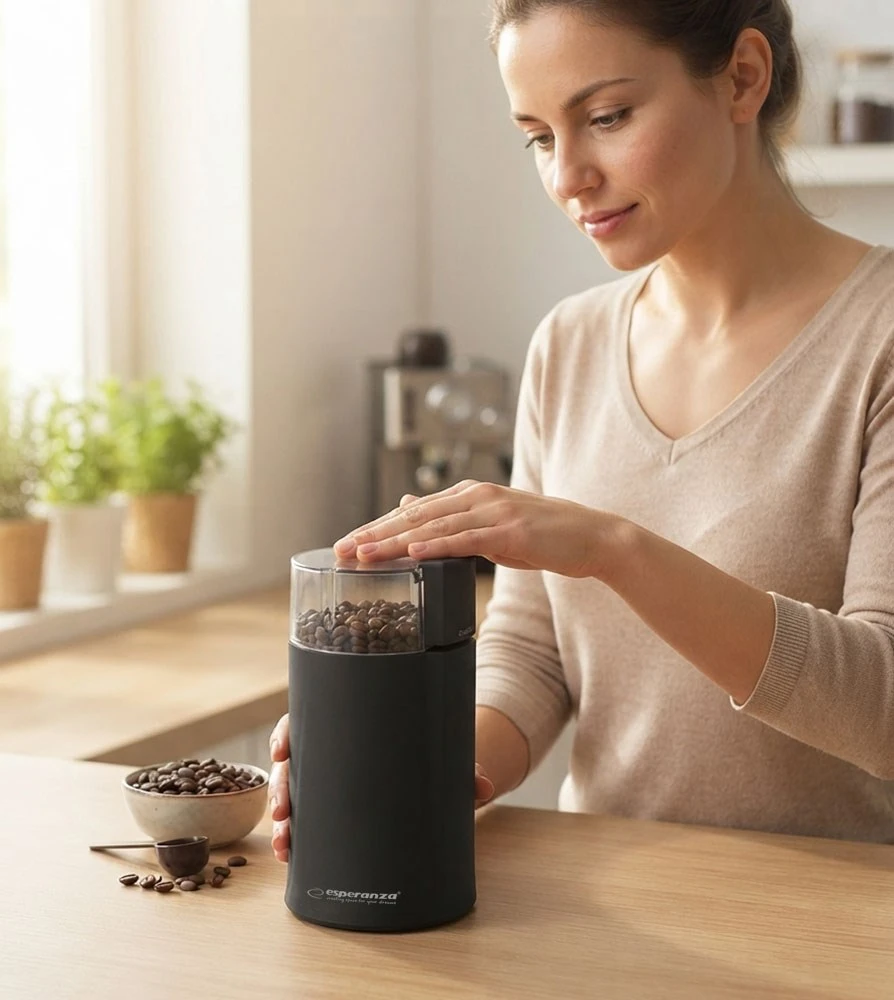 Kavamalė Grinder for coffee Esperanza Espresso EKC001K (160W, impact, juodos spalvos)