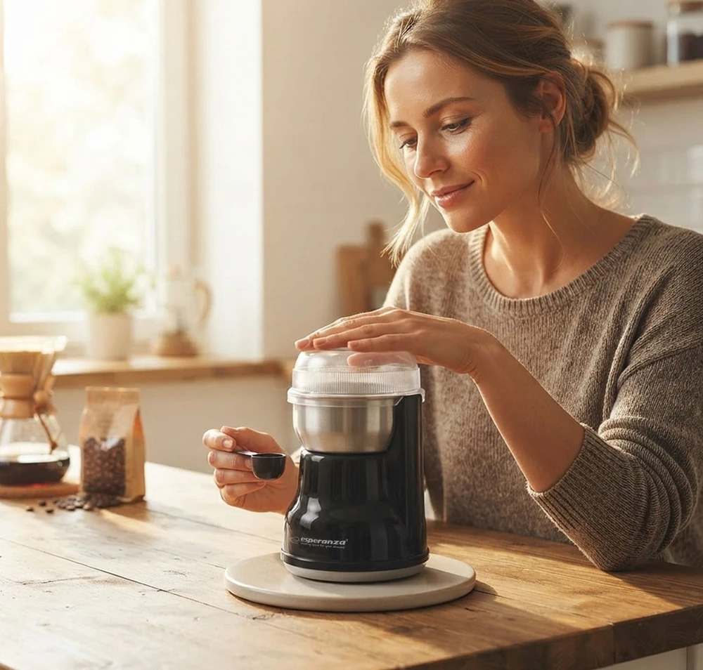 Kavamalė Grinder for coffee Esperanza Lungo EKC002K (160W, impact, juodos spalvos)