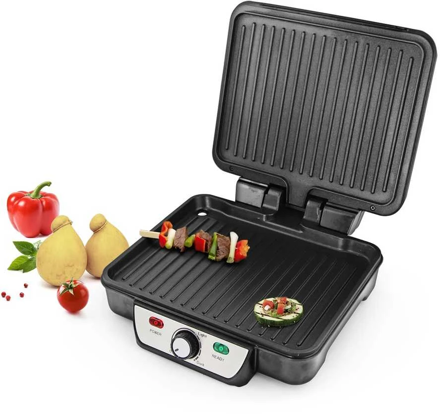 Grilis electric Esperanza Provolone EKG007 (contact, 1800W, inox color)