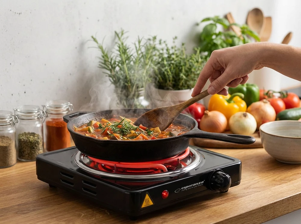 Esperanza EKH012K Juodas electric stove