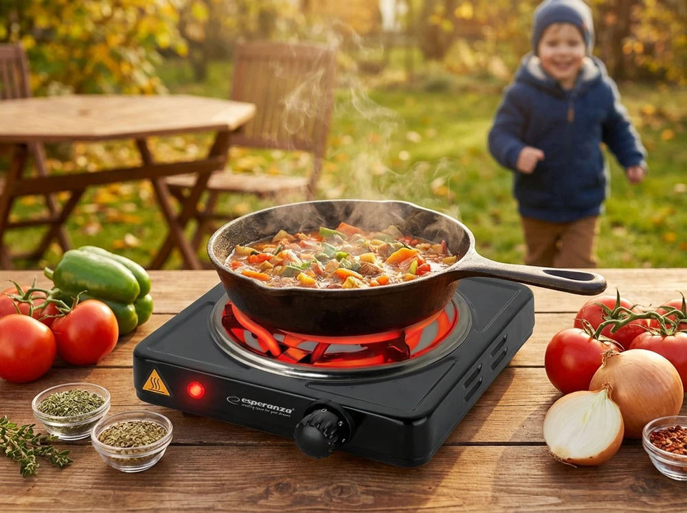 Esperanza EKH012K Juodas electric stove